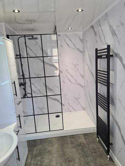 Milan Carrara White Gloss Wall Panels