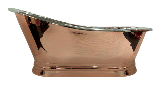 BC Designs Copper/Nickel Slipper Bath 1700mm