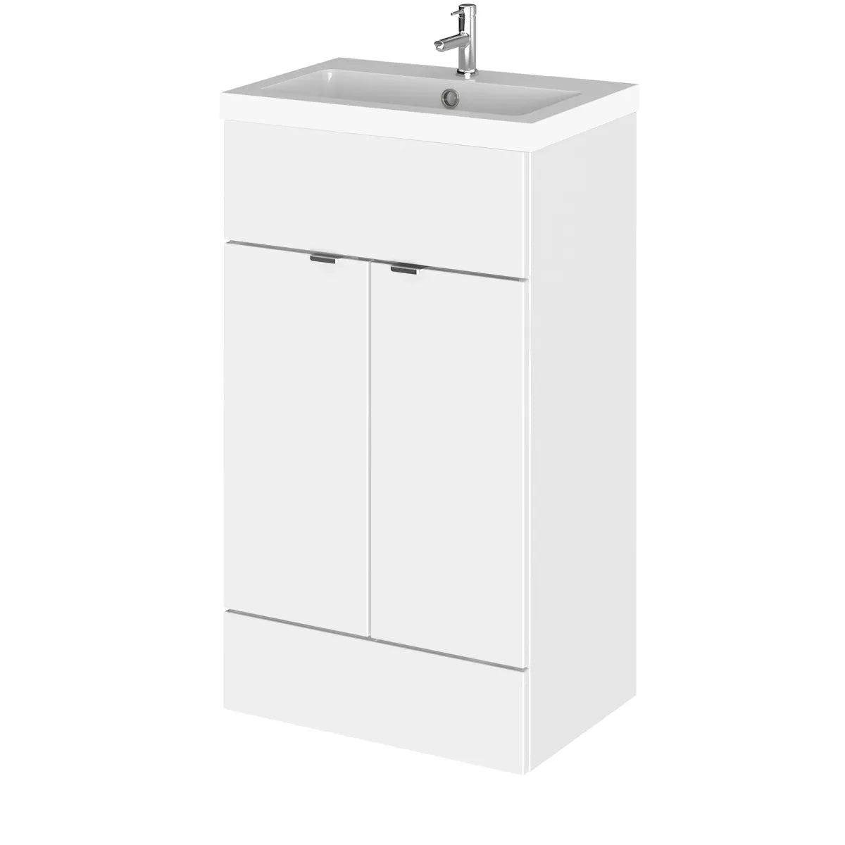 Fusion 500/600/800mm 2 Door Floor Standing Vanity Unit & Basin Full Depth