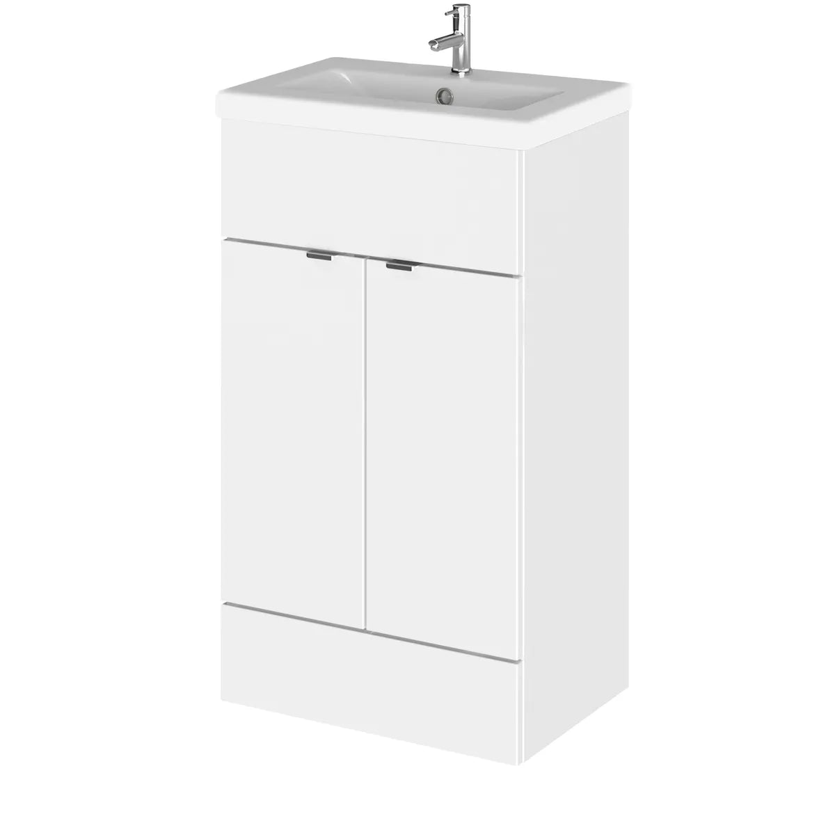 Fusion 500/600/800mm 2 Door Floor Standing Vanity Unit & Basin Full Depth