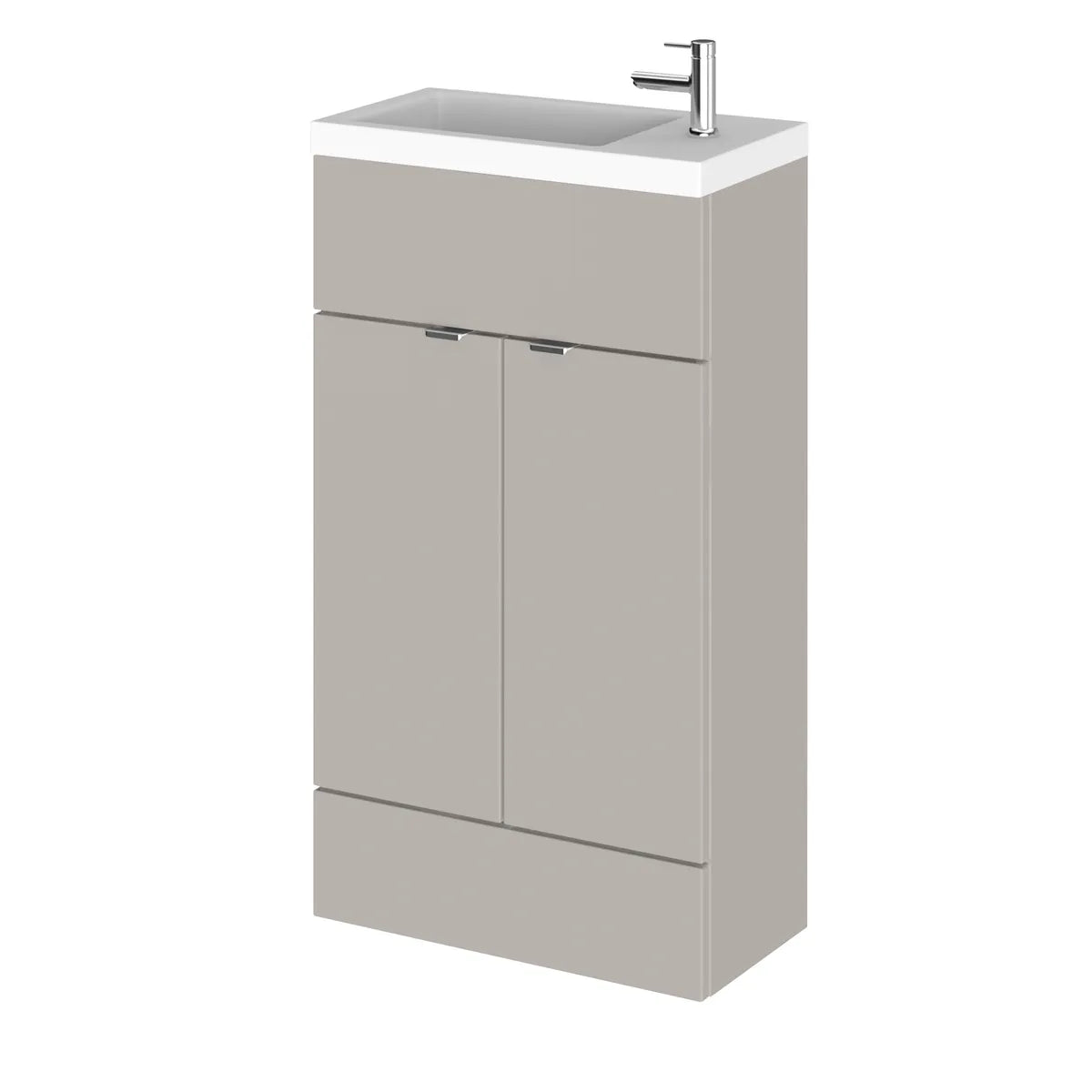 Fusion 400/500/600mm 1/2 Door Floor Standing Vanity Unit & Basin