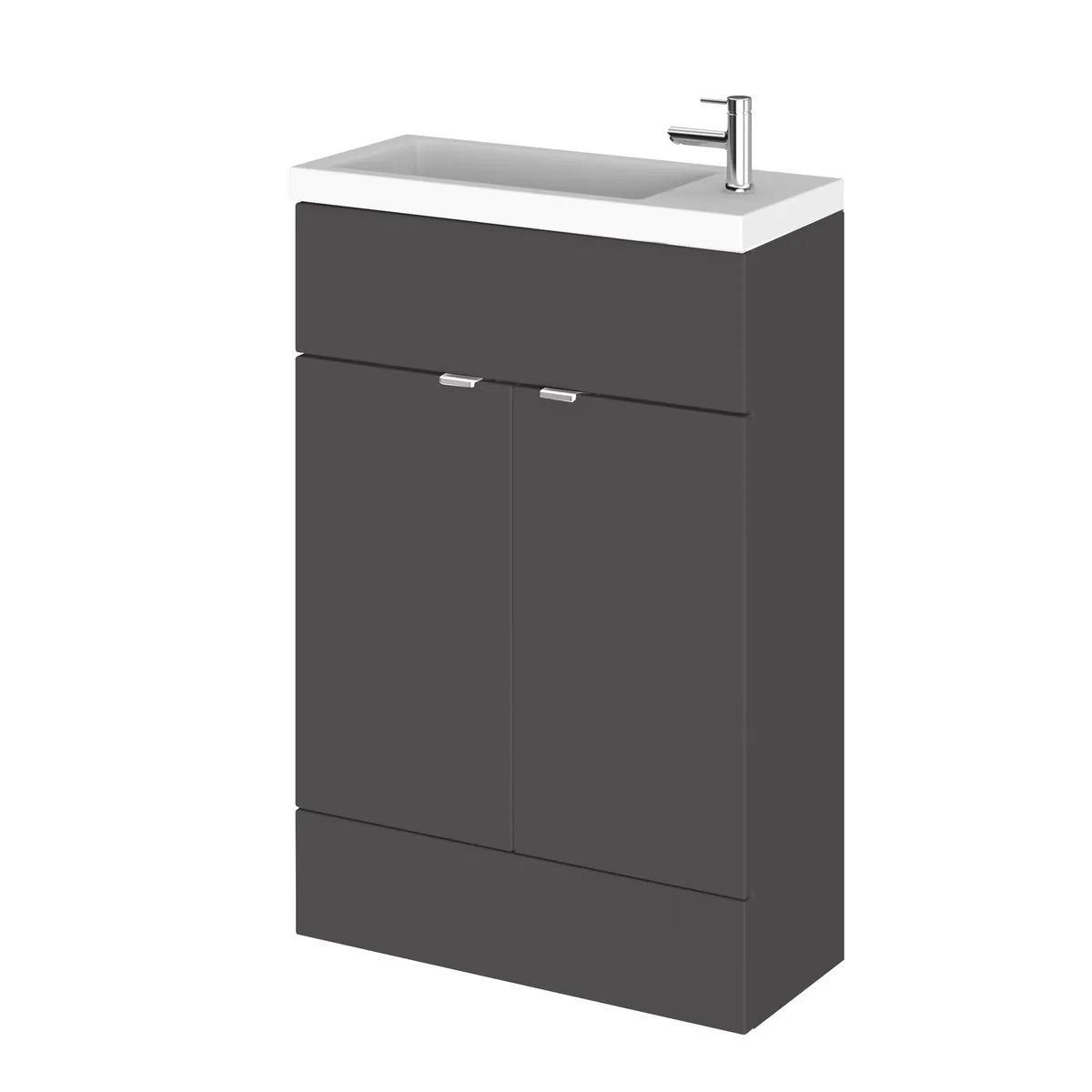 Fusion 400/500/600mm 1/2 Door Floor Standing Vanity Unit & Basin