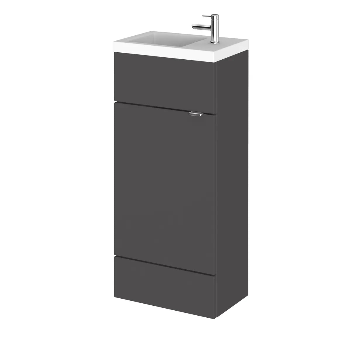 Fusion 400/500/600mm 1/2 Door Floor Standing Vanity Unit & Basin