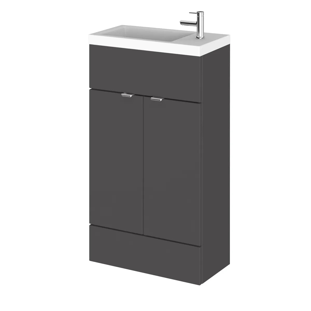 Fusion 400/500/600mm 1/2 Door Floor Standing Vanity Unit & Basin