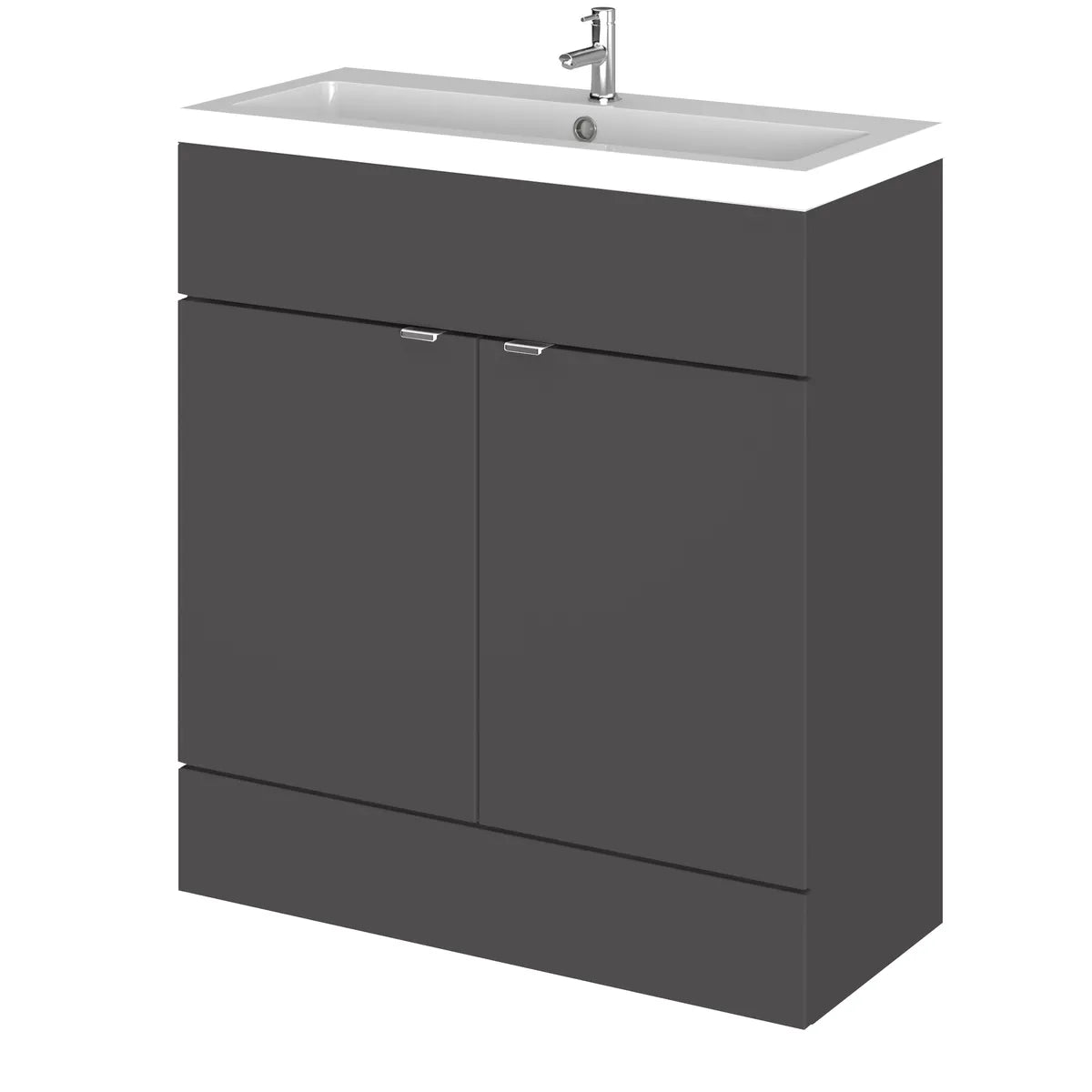 Fusion 500/600/800mm 2 Door Floor Standing Vanity Unit & Basin Full Depth