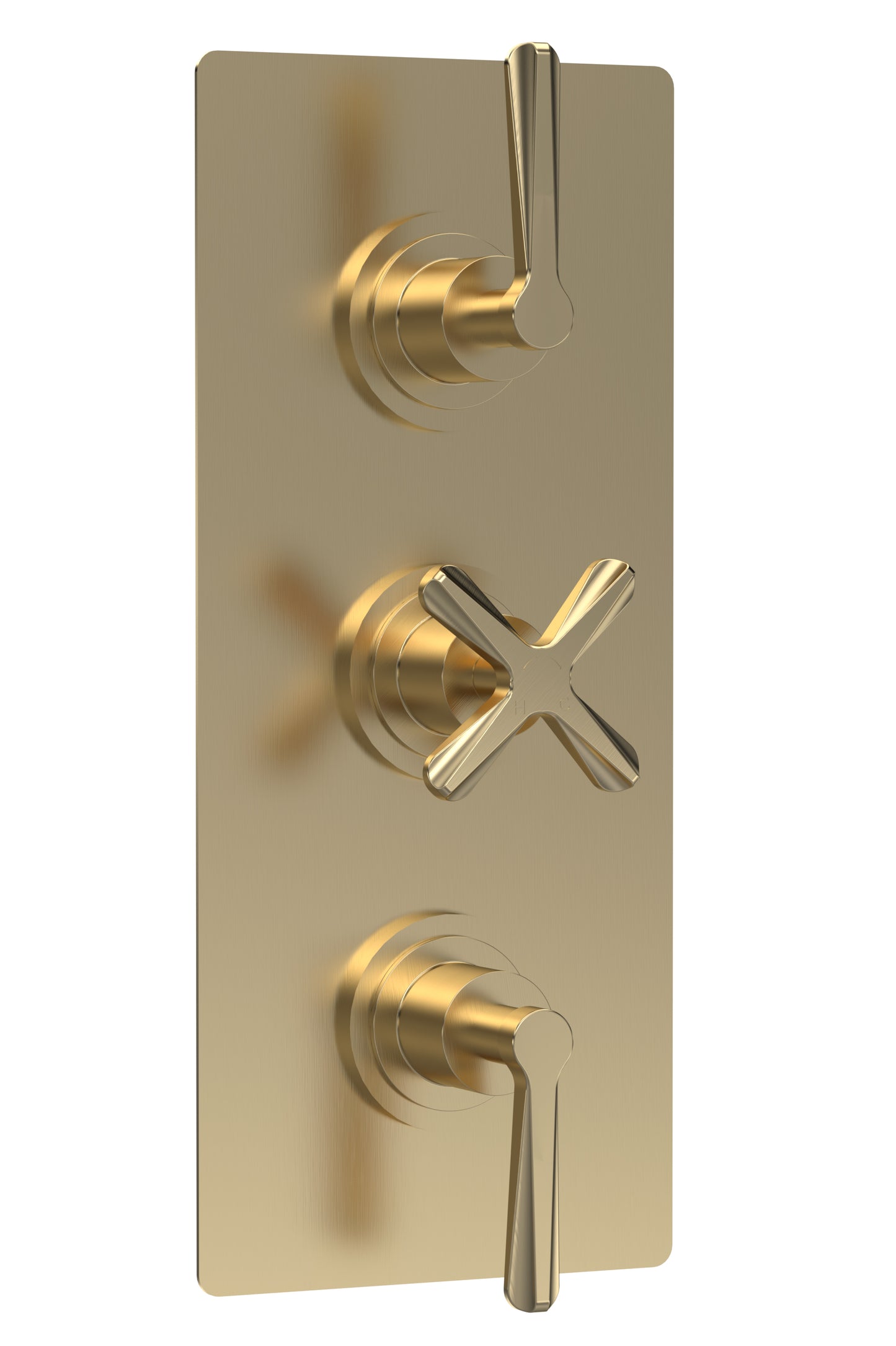 Aztec Brushed Brass Showers
