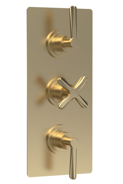 Nuie Aztec Brushed Brass Showers