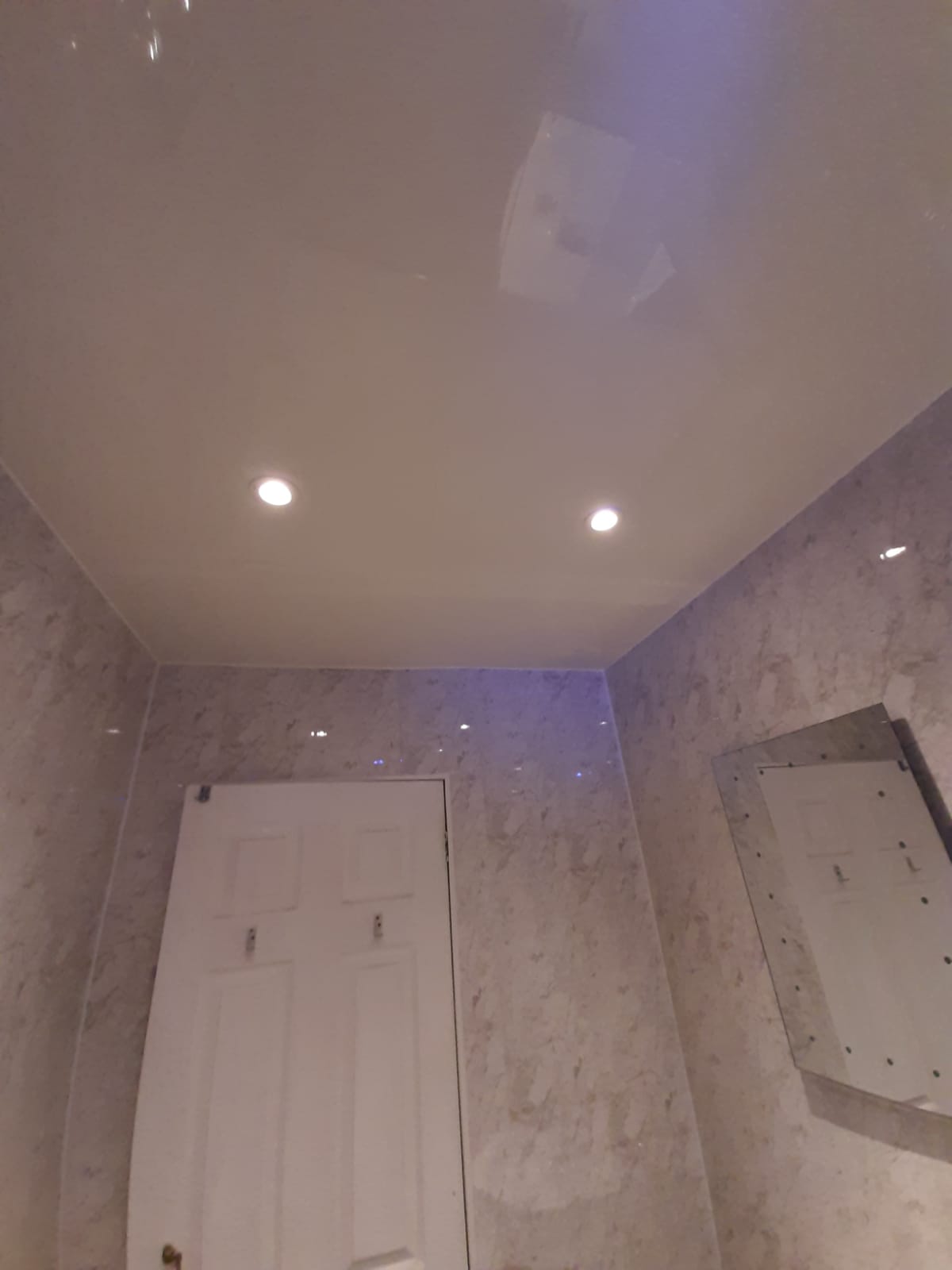 Grey Marble Shower Suite, Wall Panels, Ceiling, etc. 😲