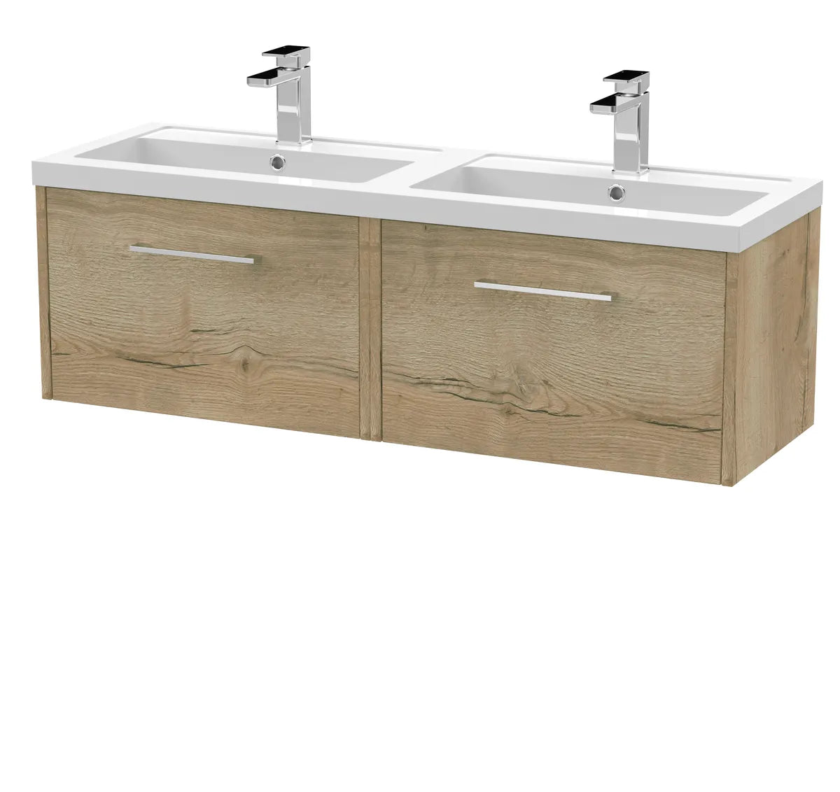 Juno 1200mm 2/4 Drawer Wall Hung Twin Vanity