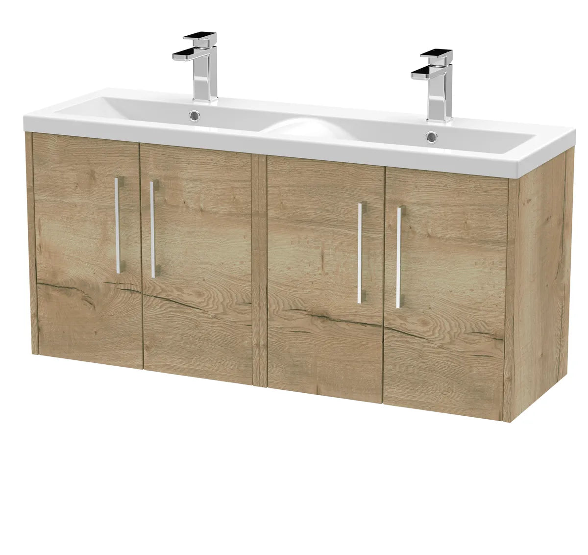 Juno 1200mm 4 Door Wall Hung Twin Vanity