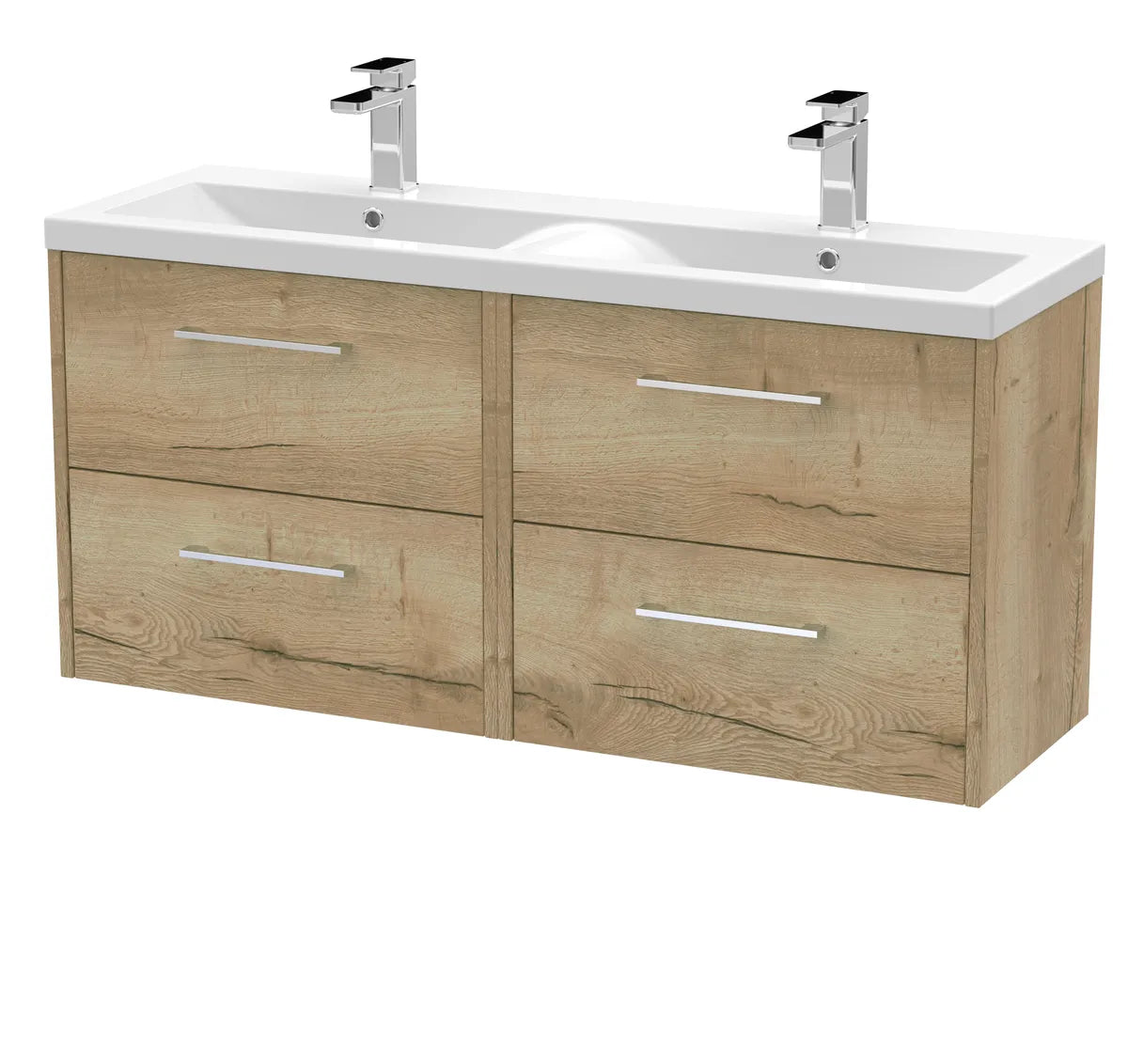 Juno 1200mm 2/4 Drawer Wall Hung Twin Vanity