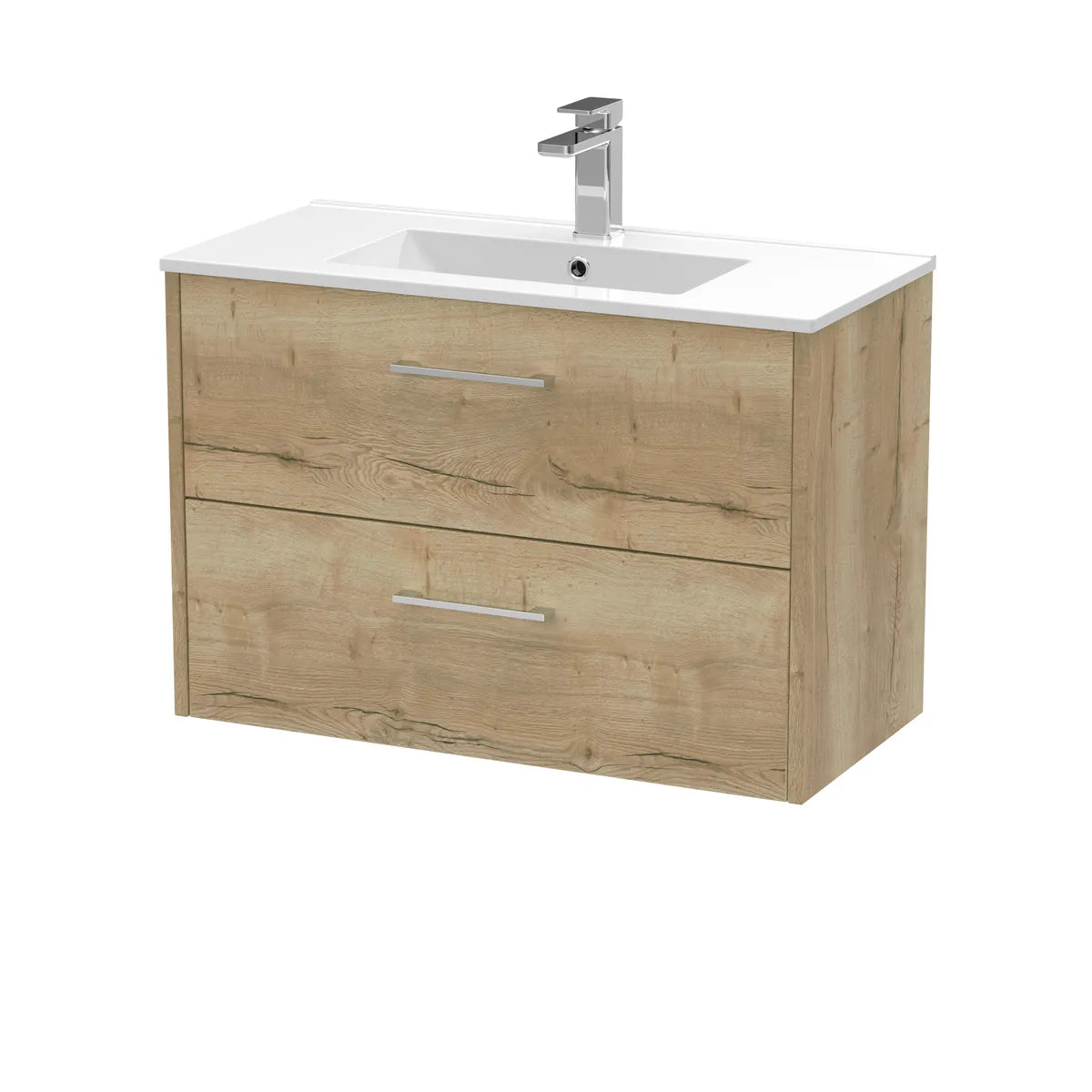Juno 800mm 1/2 Drawer Wall Hung Vanity