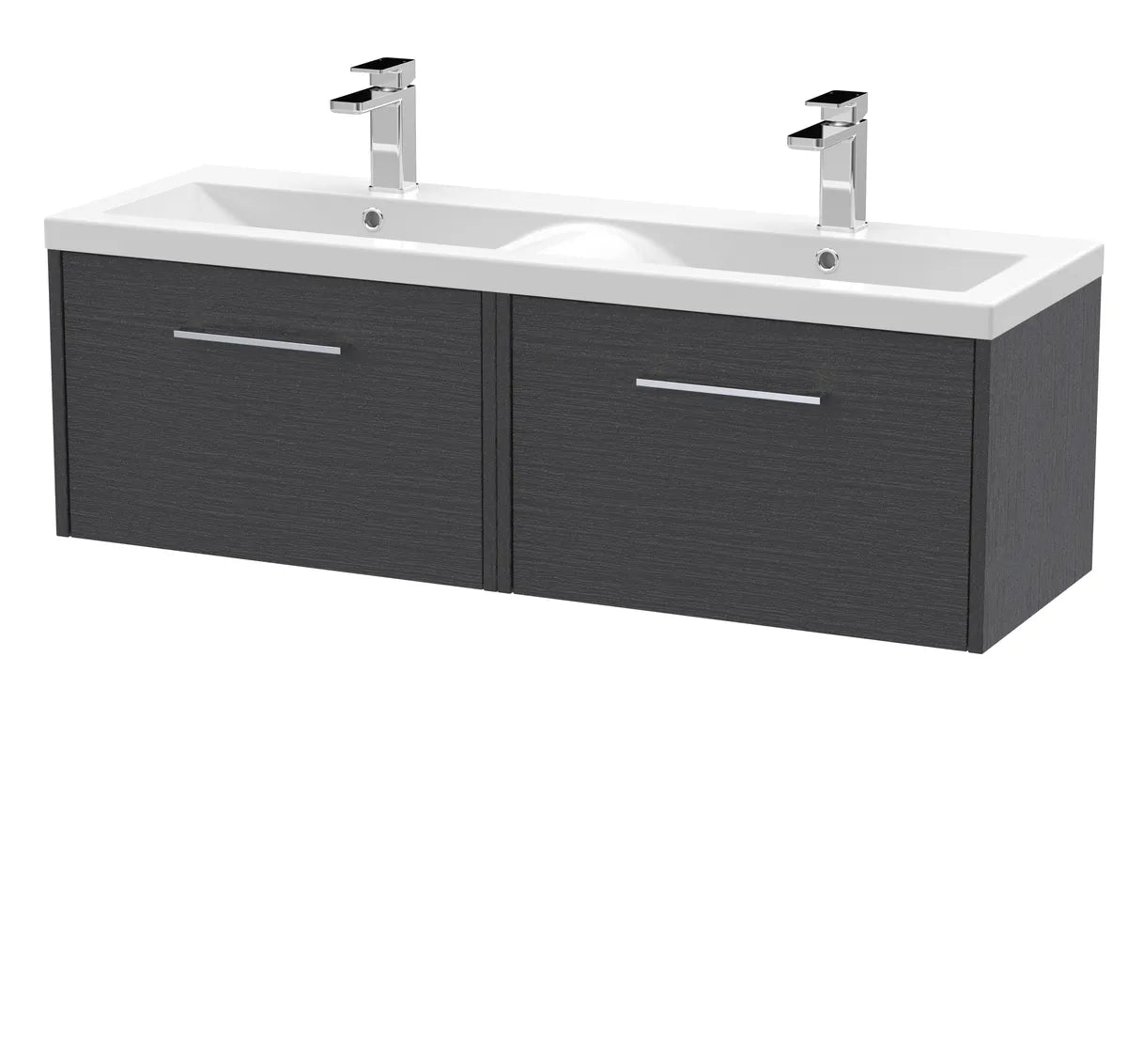 Juno 1200mm 2/4 Drawer Wall Hung Twin Vanity