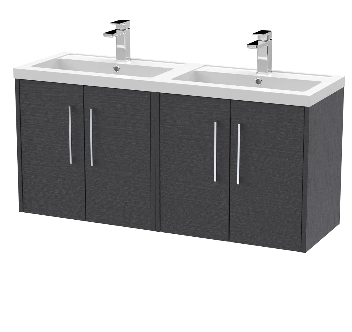 Juno 1200mm 4 Door Wall Hung Twin Vanity