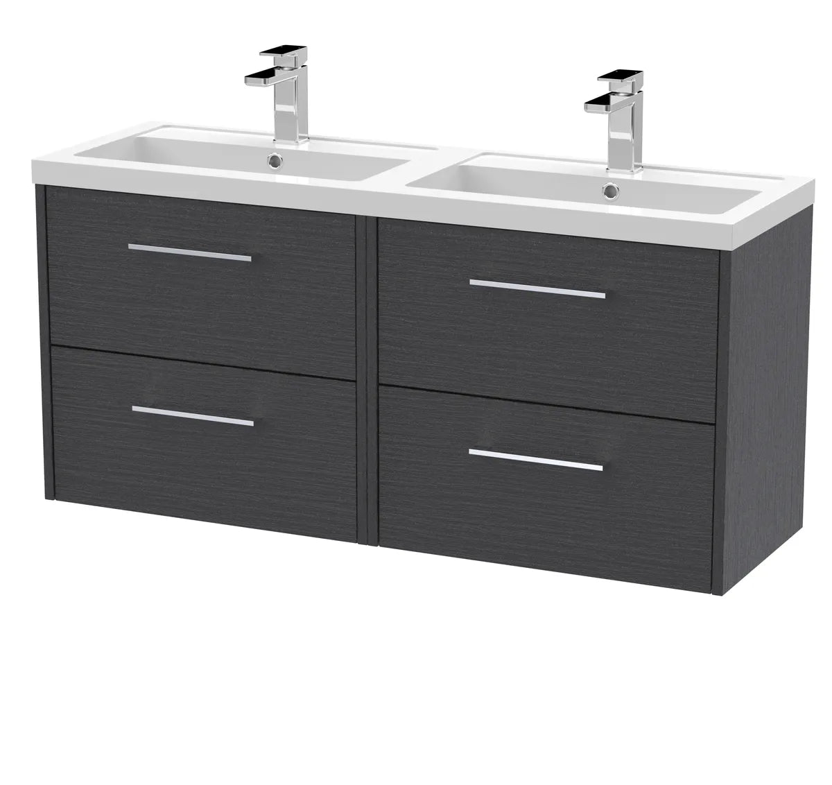 Juno 1200mm 2/4 Drawer Wall Hung Twin Vanity