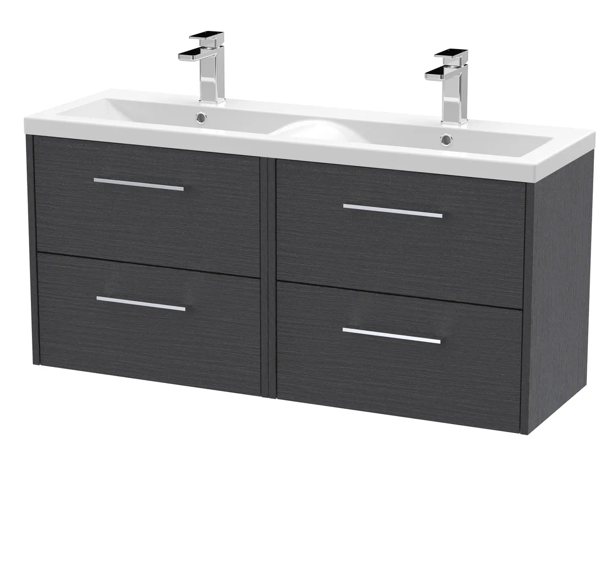 Juno 1200mm 2/4 Drawer Wall Hung Twin Vanity
