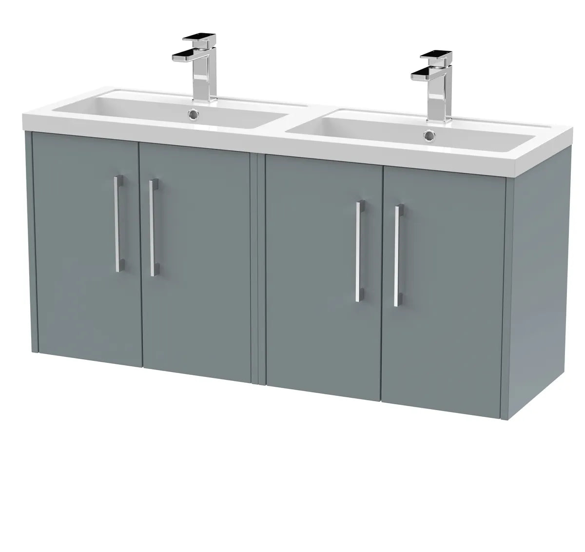 Juno 1200mm 4 Door Wall Hung Twin Vanity