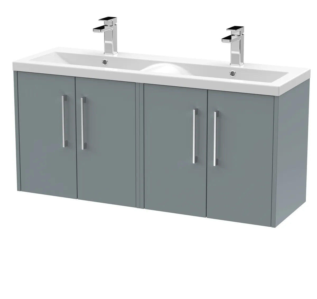 Juno 1200mm 4 Door Wall Hung Twin Vanity