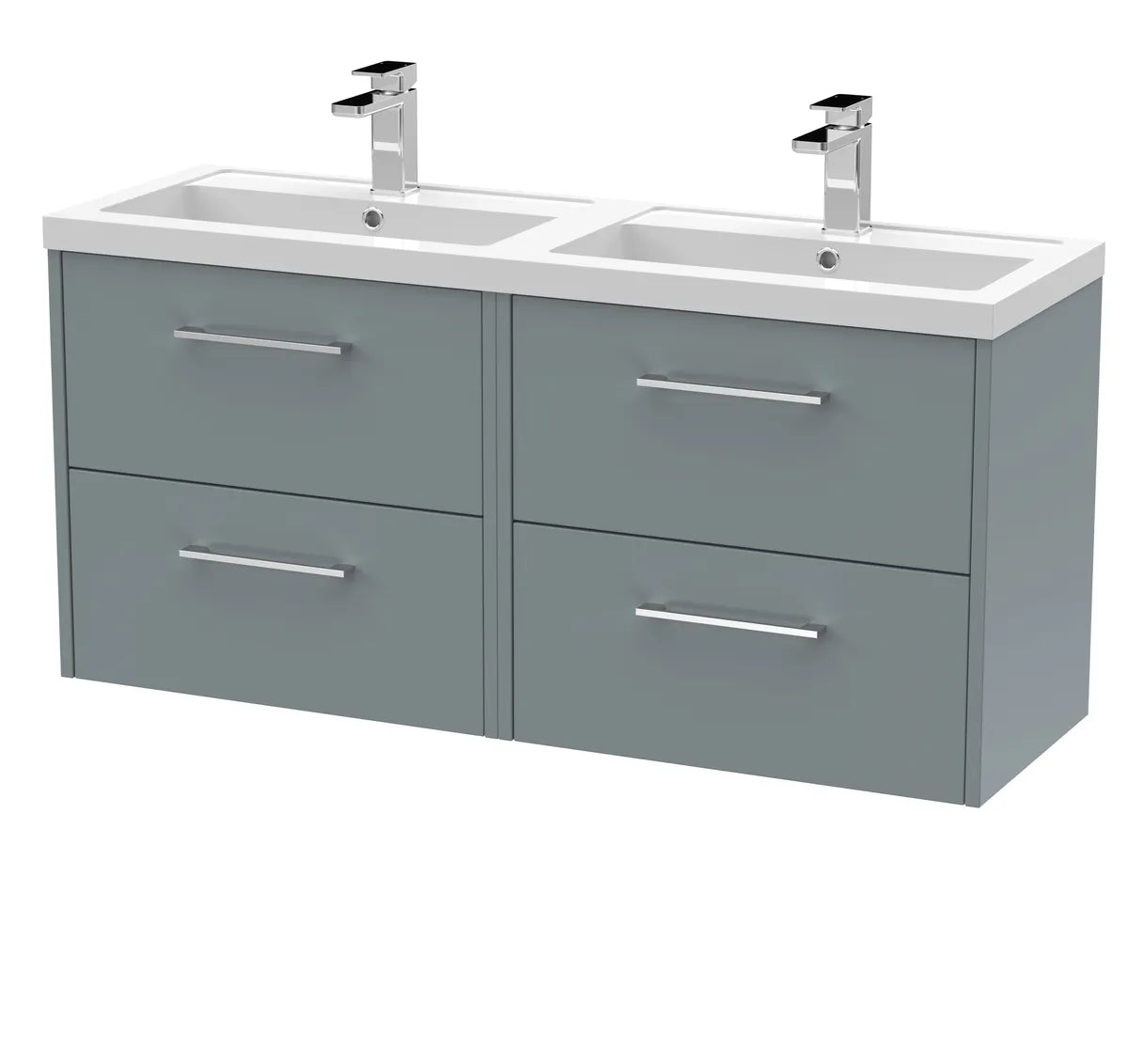 Juno 1200mm 2/4 Drawer Wall Hung Twin Vanity