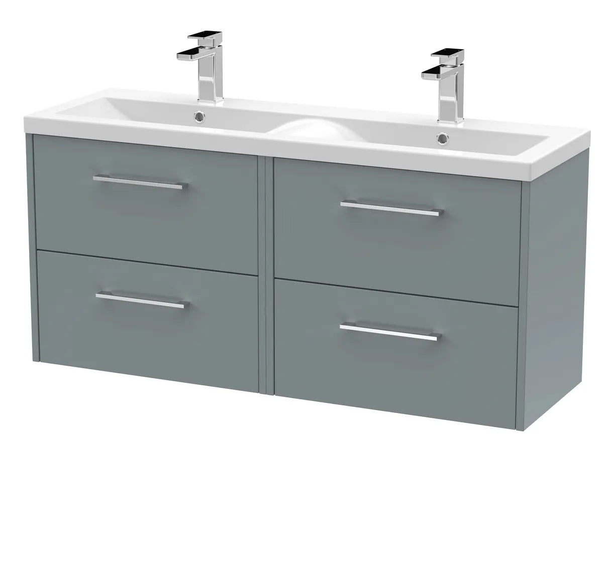 Juno 1200mm 2/4 Drawer Wall Hung Twin Vanity