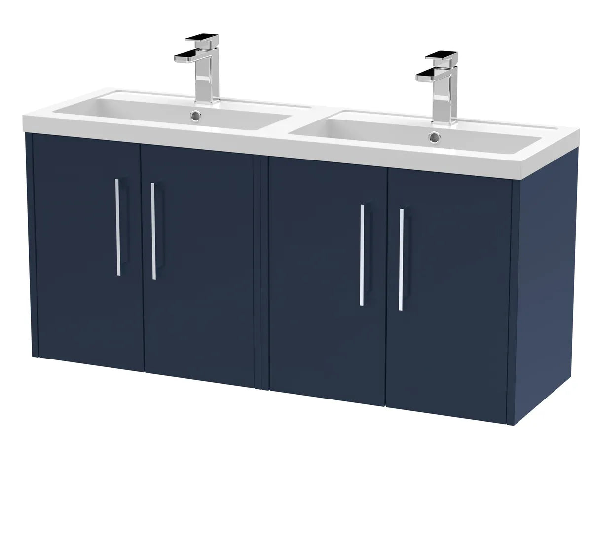 Juno 1200mm 4 Door Wall Hung Twin Vanity