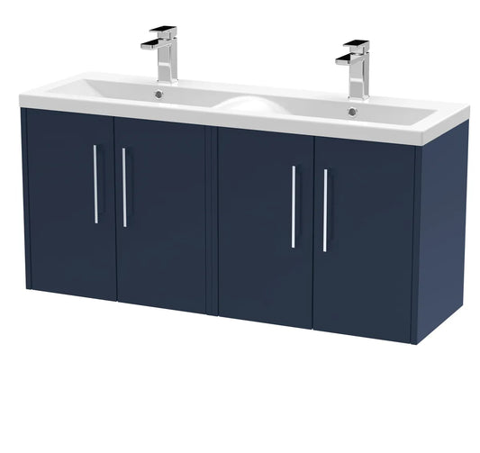 Juno 1200mm 4 Door Wall Hung Twin Vanity