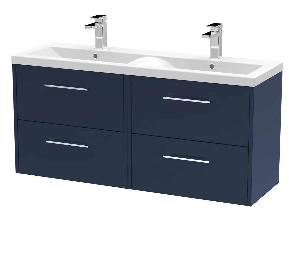 Juno 1200mm 2/4 Drawer Wall Hung Twin Vanity