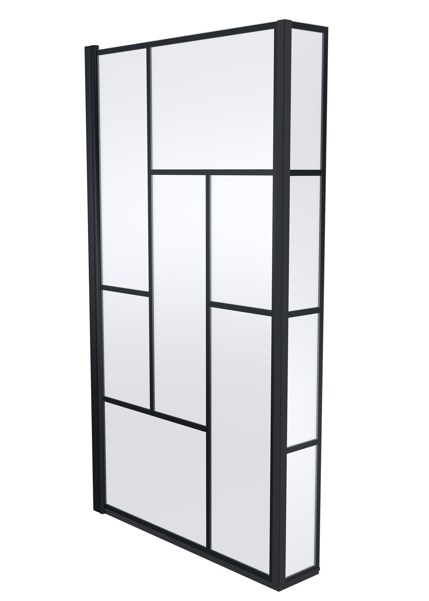 Nuie Black 6mm Bath screens