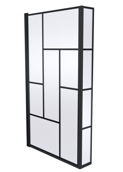 Nuie Black 6mm Bath screens