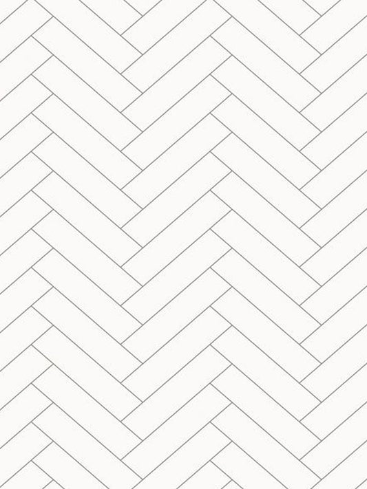 Chevron White Matt Wall Panels