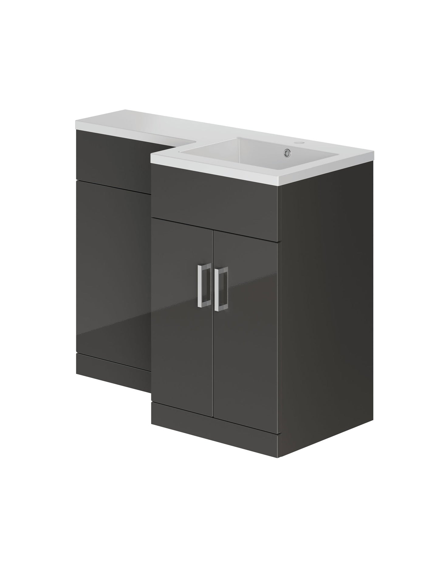 Edge 1100mm L-Shape Gloss  Combination Sets by Giavani