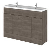 1200MM VANITY UNIT & DOUBLE POLYMARBLE BASIN