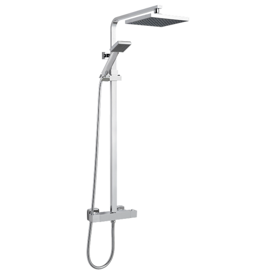 Nuie JTY386 Square Chrome Bar Showers with Drencher