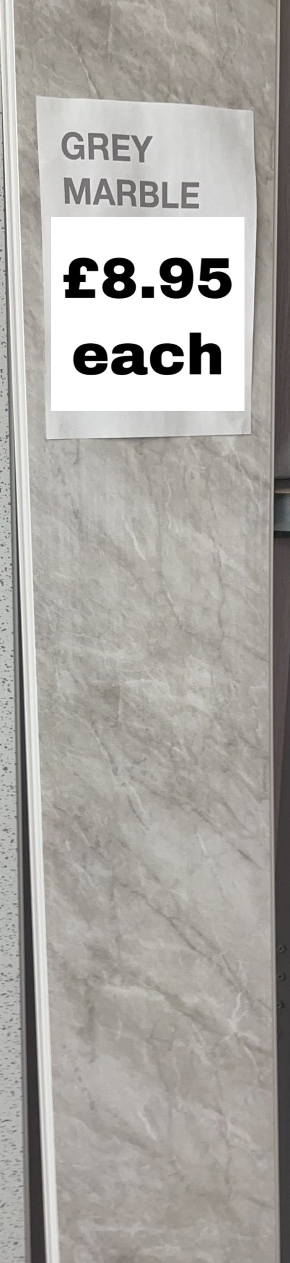 Grey Marble Cladding 2950 x 250 x 8mm