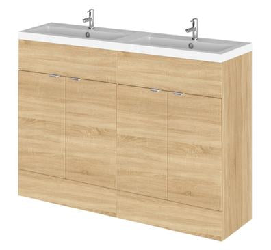 1200MM VANITY UNIT & DOUBLE POLYMARBLE BASIN