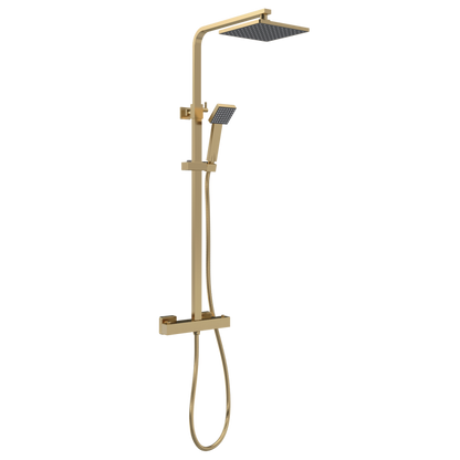 Nuie Windon Brushed Brass Square Showers