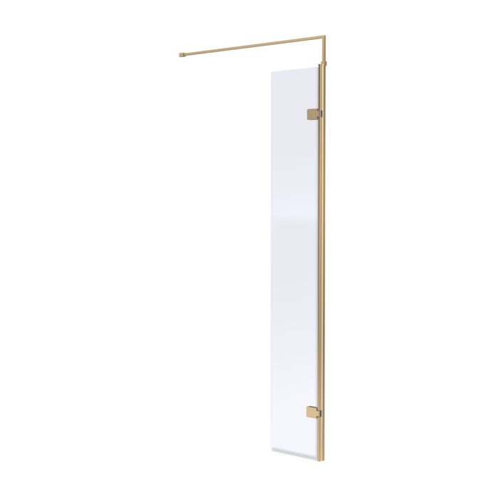 Nuie Brushed Brass Wetroom Screens