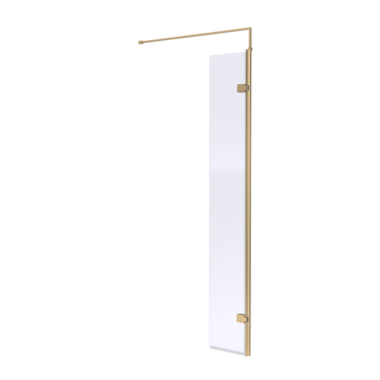 Nuie Brushed Brass Wetroom Screens