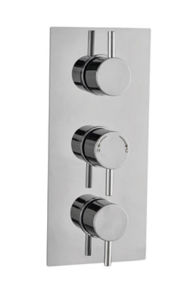 Plan Concealed Triple Thermostatic Valve