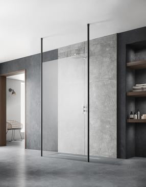 Hudson Reed Black Wetroom Screens