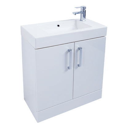 Liberty WC Unit with Concealed Cistern - Shallow - White H760XW502XD253