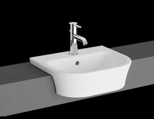 Eklipse Square 450mm Compact Semi recessed Basin
