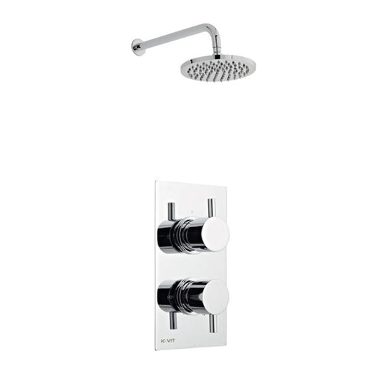 Plan Option 2 Thermostatic Concealed Shower with Fixed Overhead Drencher