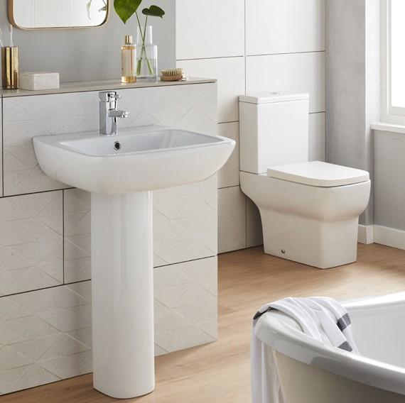 Korsika 550mm Basin & Pedestal