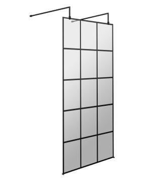 Hudson Reed Black Frame Wetroom Screens