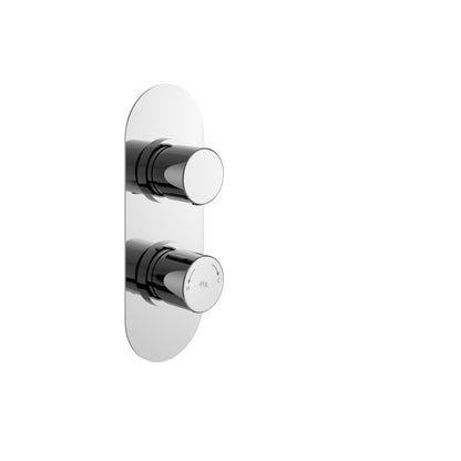 Round Twin Shower Valve W/Diverter