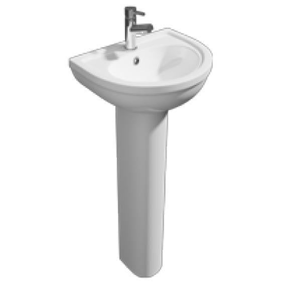 Bijou 550mm 1th Basin & Pedestal