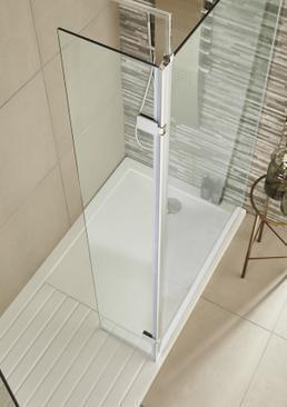 Nuie Chrome Wetroom Screens