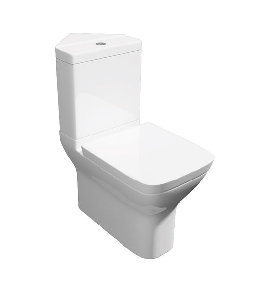 Project Square Corner Pan, Cistern & Soft Close Seat