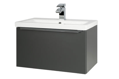 Kore Matt Dark Grey Wall Mounted Drawer/Basin Unit 500mm, 600mm, 800mm